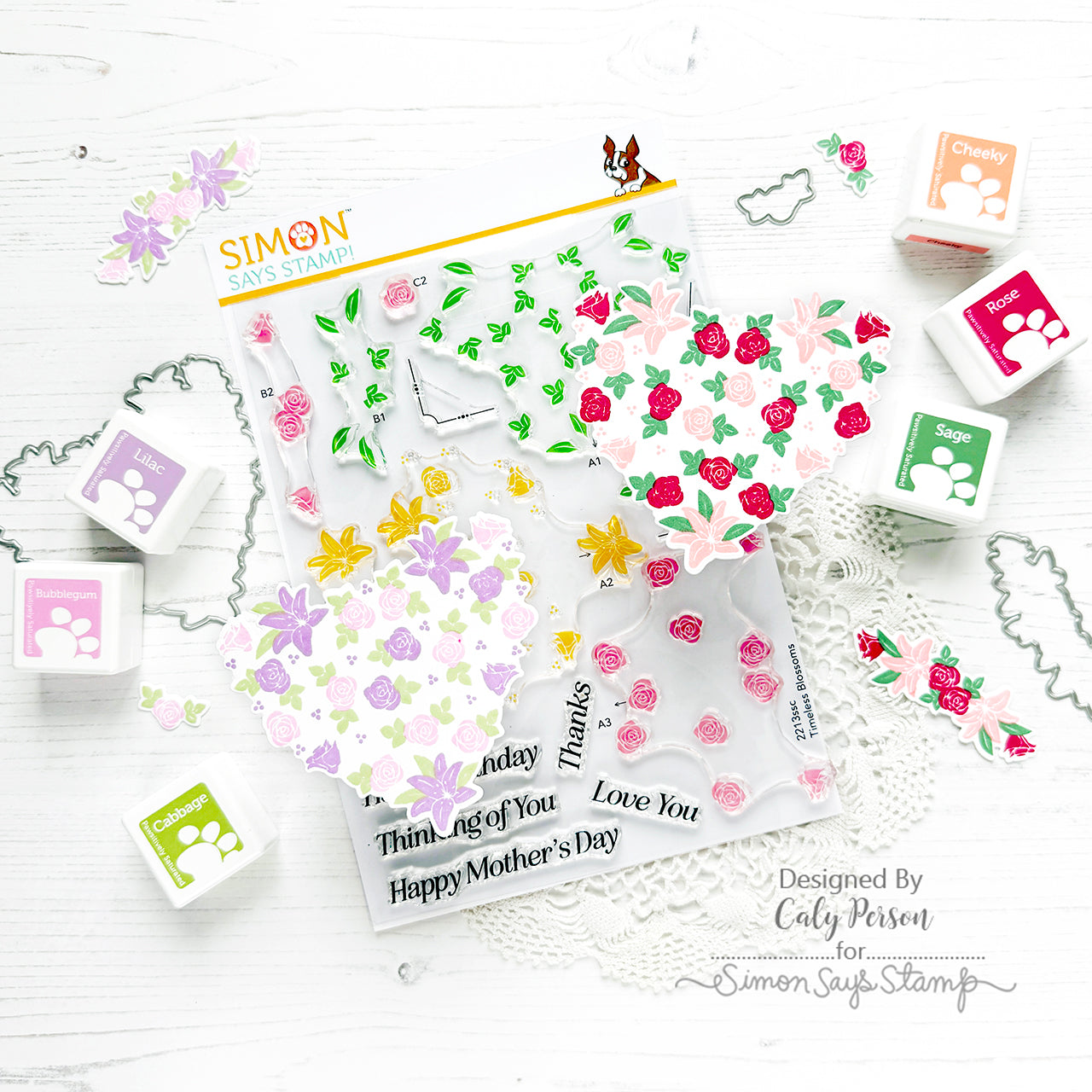 Simon Says Stamps and Dies Timeless Blossoms set971tb You Are My Favorite | color-code:ALT06