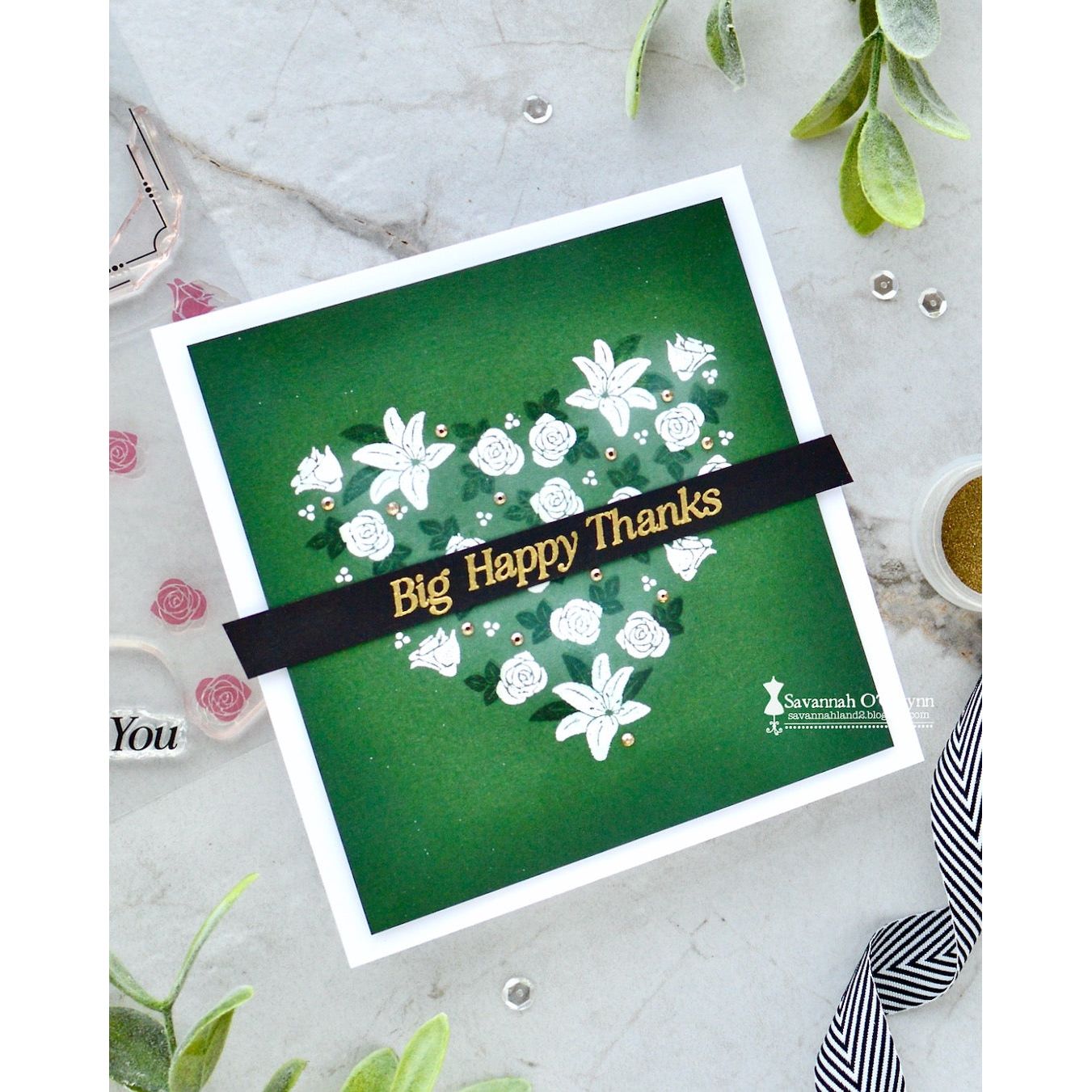 Simon Says Clear Stamps Timeless Blossoms 2213ssc You Are My Favorite Thanks Card