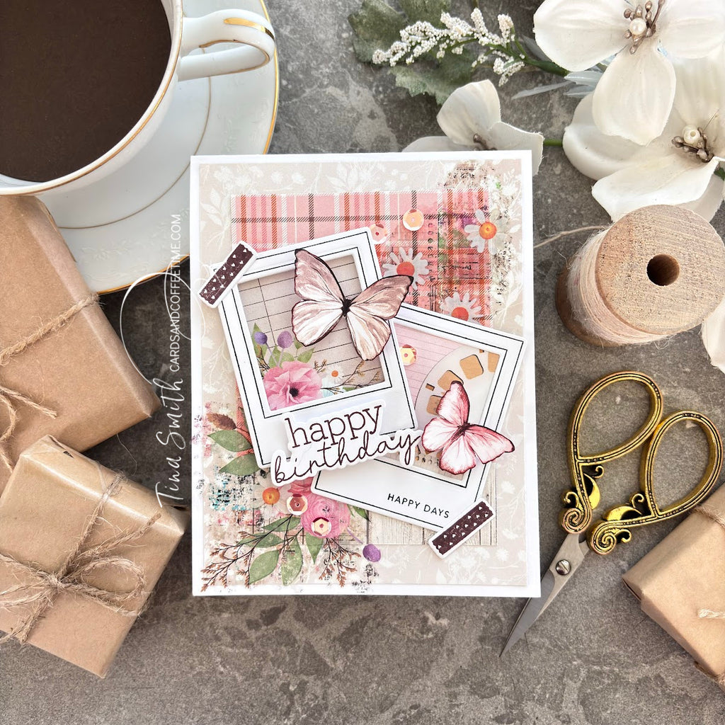 CZ Design Stamps and Dies Modern Scrapbook set981ms Birthday Card | color-code:ALT13