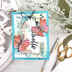 PREORDER Simon Says Stamps and Dies A Little Artsy set1212la Mixed Media Butterfly Card | color-code:ALT09
