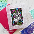 Simon Says Stamp Embossing Folder Tiny Flora sf540 Miss You Card | color-code:ALT02