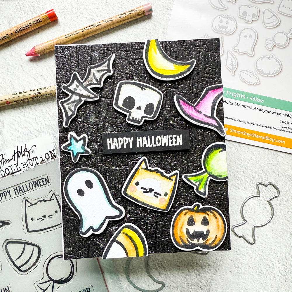 Simon Says Stamp Tiny Frights Wafer Dies 468sss Halloween Card
