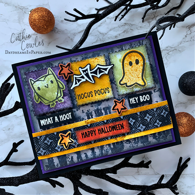 Tim Holtz Tiny Frights Stamps with Simon Says Stamp Dies Bundle settf25 Halloween Card