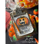 Tim Holtz Tiny Frights Stamps with Simon Says Stamp Dies Bundle settf25 Halloween Treat Bag Tag
