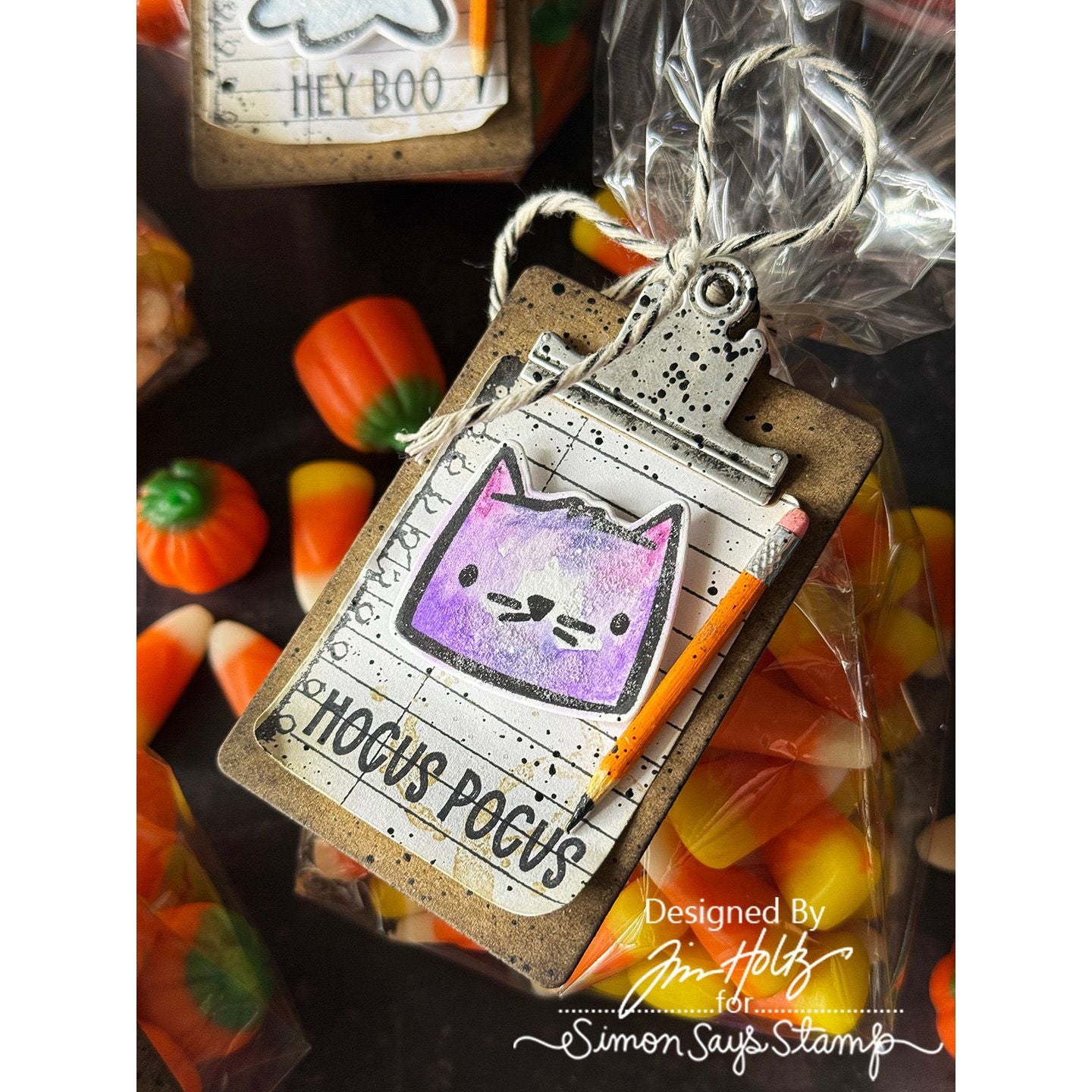 Simon Says Stamp Tiny Frights Wafer Dies 468sss Halloween Treat Bag Tag