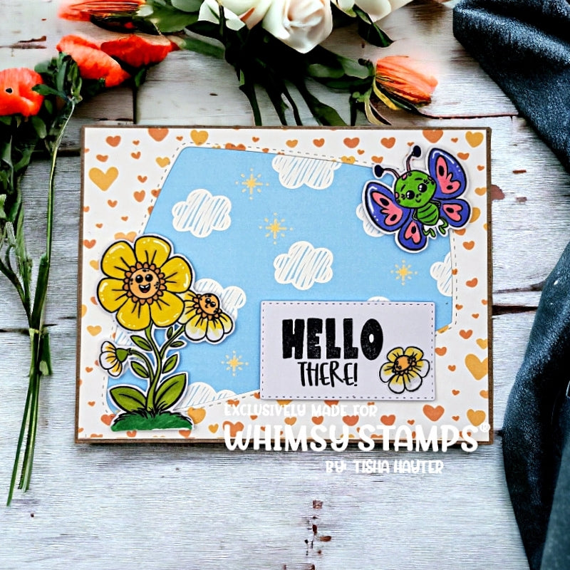 Whimsy Stamps Mix and Match Marquee Dies wsd264 hello there