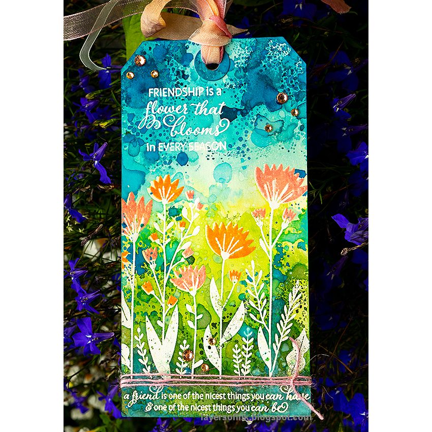 Simon Says Stamps and Dies To Friendship set1340tf Stamptember Anna-Karin Evaldsson Wildflower Friend Tag | color-code:ALT03