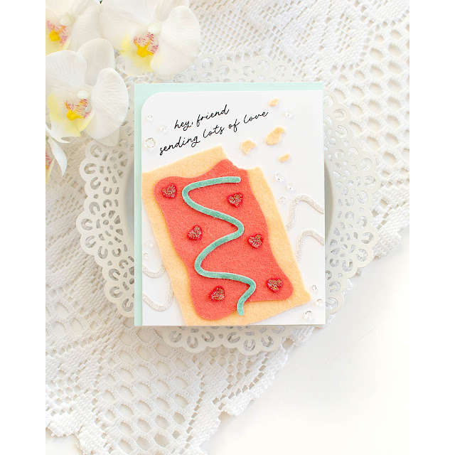 Simon Says Stamp Toaster Pastry Wafer Dies 1519sd Heart to Heart Friend Card | color-code:ALT01