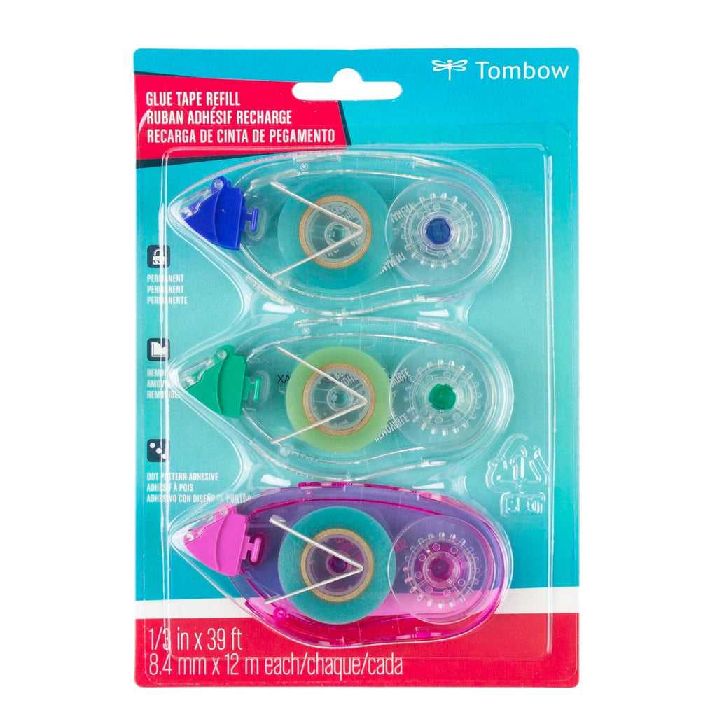 Tombow Assorted Adhesives Glue Tape Refills 62105 in packaging
