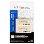 Tombow Mono Natural Eraser 2-Pack 67325 in packaging