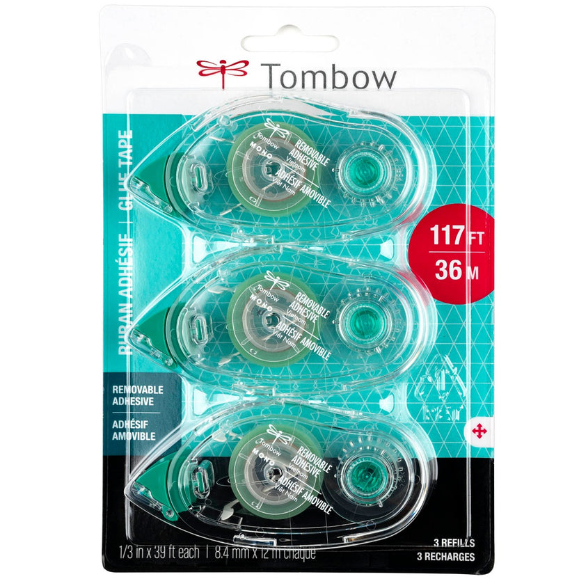 Tombow Mono Removable Adhesive Refill Value Pack 62209 in packaging