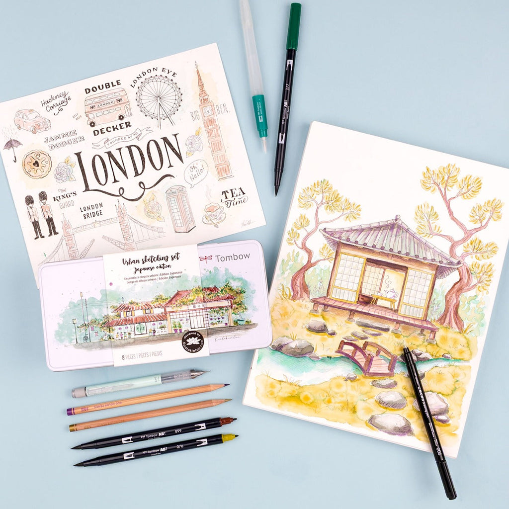 Tombow Urban Sketching Set 56305 sample