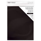 Tonic Black Velvet 8.5 x 11 Mirror Card Satin Effect Cardstock 9489E
