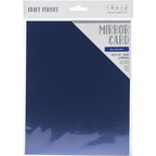 Tonic Blue Obsidian 8.5 x 11 Mirror Card Satin Effect Cardstock 9494e