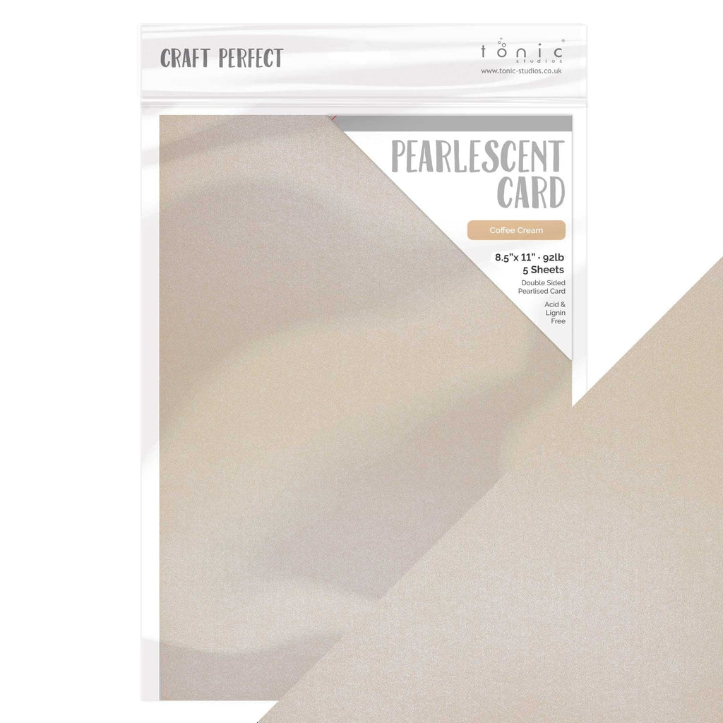 Tonic Coffee Cream 8.5 x 11 Pearlescent Cardstock 9549e