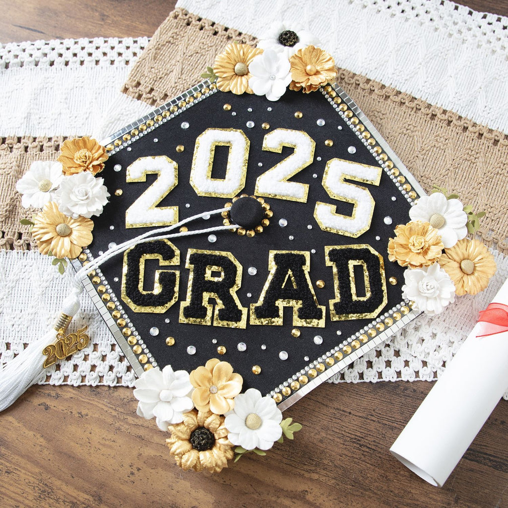 Tonic Craft Perfect Gold Handmade Flowers 40004430 Graduation Cap Project