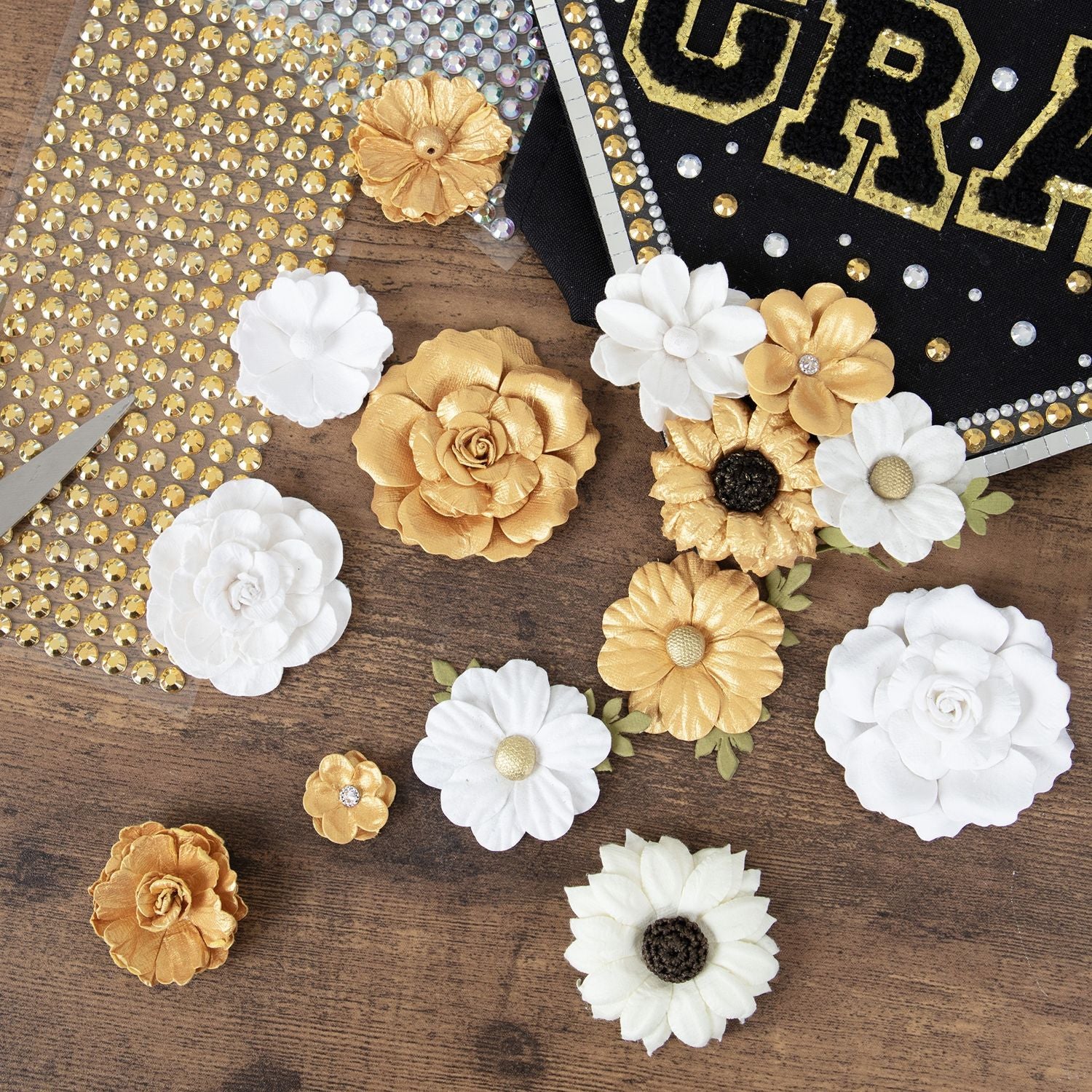 Tonic Craft Perfect Gold Handmade Flowers 40004430 Graduation Decoration