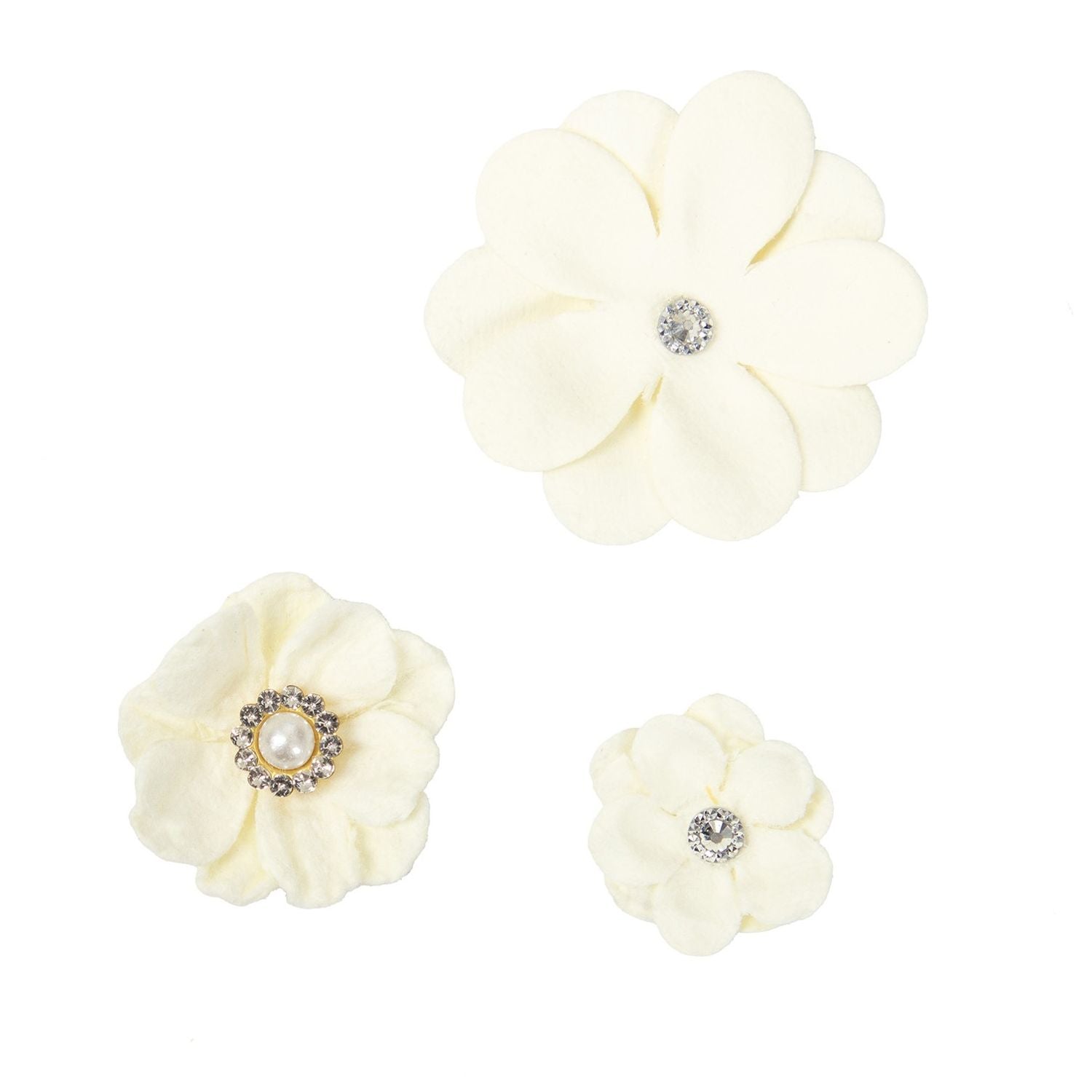 Tonic Craft Perfect Ivory Handmade Flowers 40004427 Floral Trio