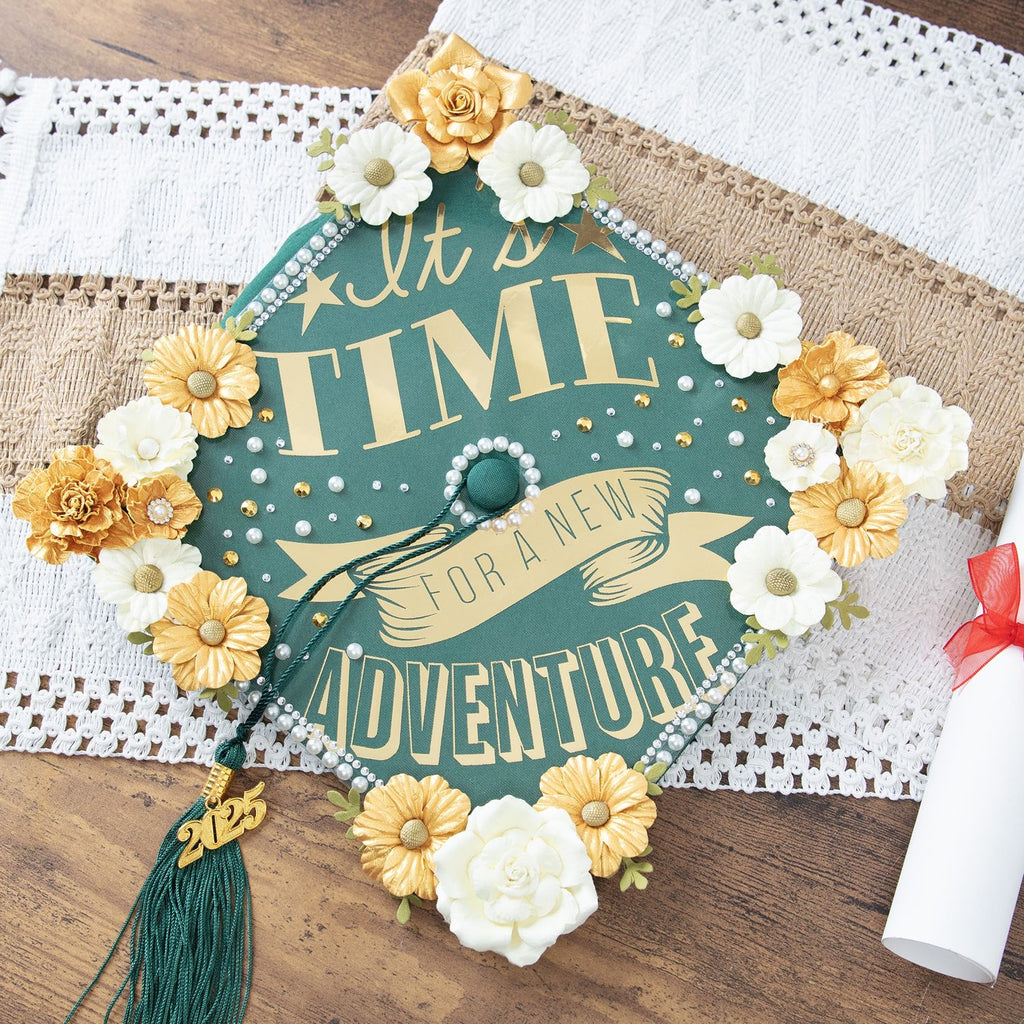 Tonic Craft Perfect Ivory Handmade Flowers 40004427 Graduation Cap Project