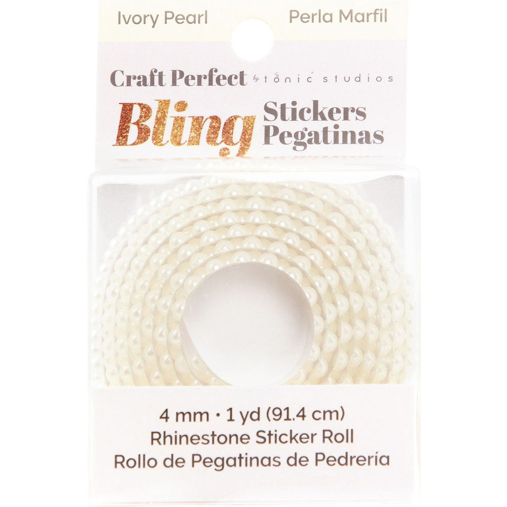 Tonic Craft Perfect Ivory Pearl Bling Sticker Roll 40004422