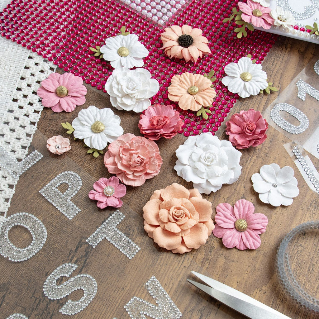 Tonic Craft Perfect Pink Handmade Flowers 40004429 Floral Project