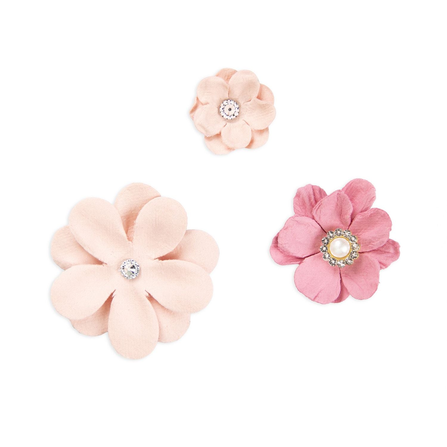 Tonic Craft Perfect Pink Handmade Flowers 40004429 Floral Trio