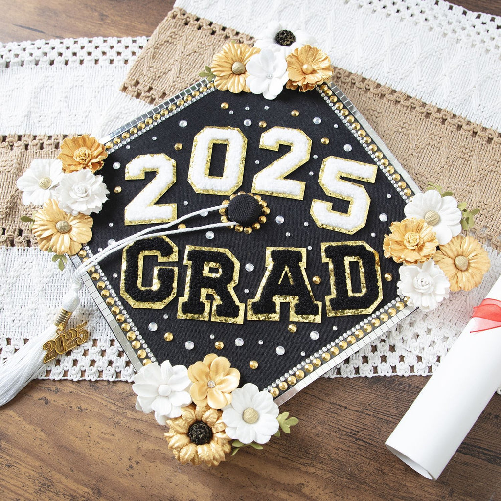 Tonic Craft Perfect White Handmade Flowers 40004428 Graduation Cap Project