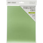 Tonic Fresh Mint 8.5 x 11 Pearlescent Cardstock 9544e