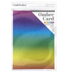 Tonic Kaleidoscope Of Color 8.5 x 11 Ombre Glitter Cardstock 8923e