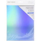 Tonic Marina Mist 8.5 x 11 Mirror Card Iridescent Cardstock 9783e
