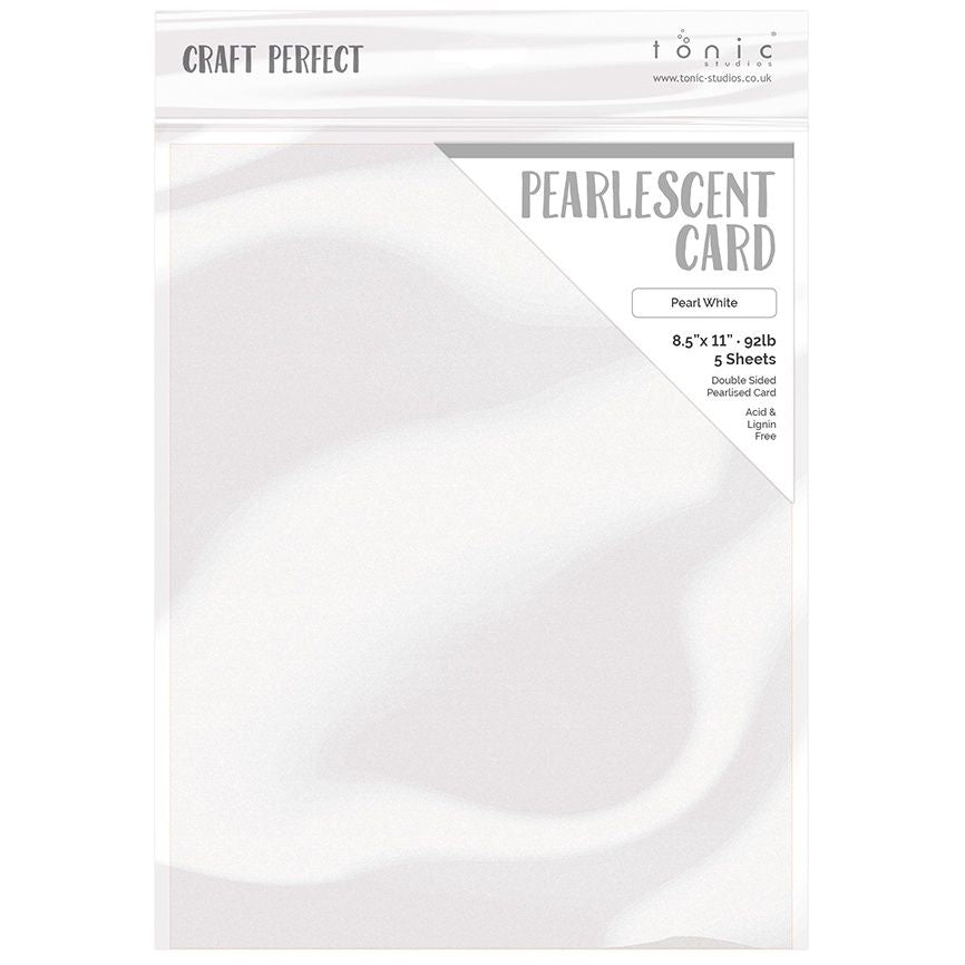 Tonic Pearl White 8.5 x 11 Pearlescent Cardstock 9527e