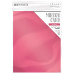 Tonic Pink Chiffon 8.5 x 11 Mirror Card Satin Cardstock 9483E
