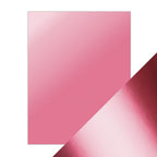 Tonic Pink Chiffon 8.5 x 11 Mirror Card Satin Cardstock 9483E