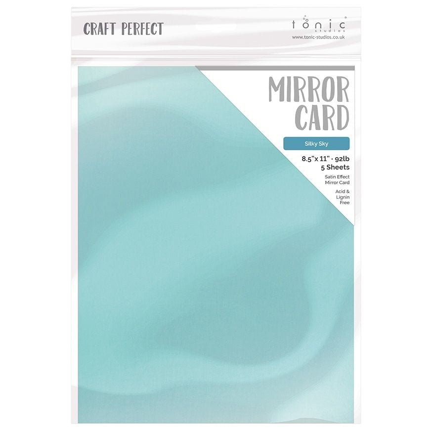 Tonic Silky Sky 8.5 x 11 Mirror Card Satin Cardstock 9491e
