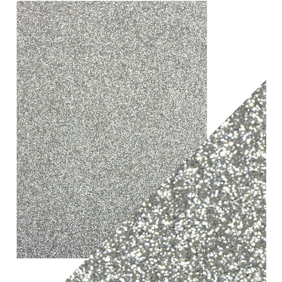 Tonic Silver Screen 8.5 x 11 Glitter Cardstock 9961e