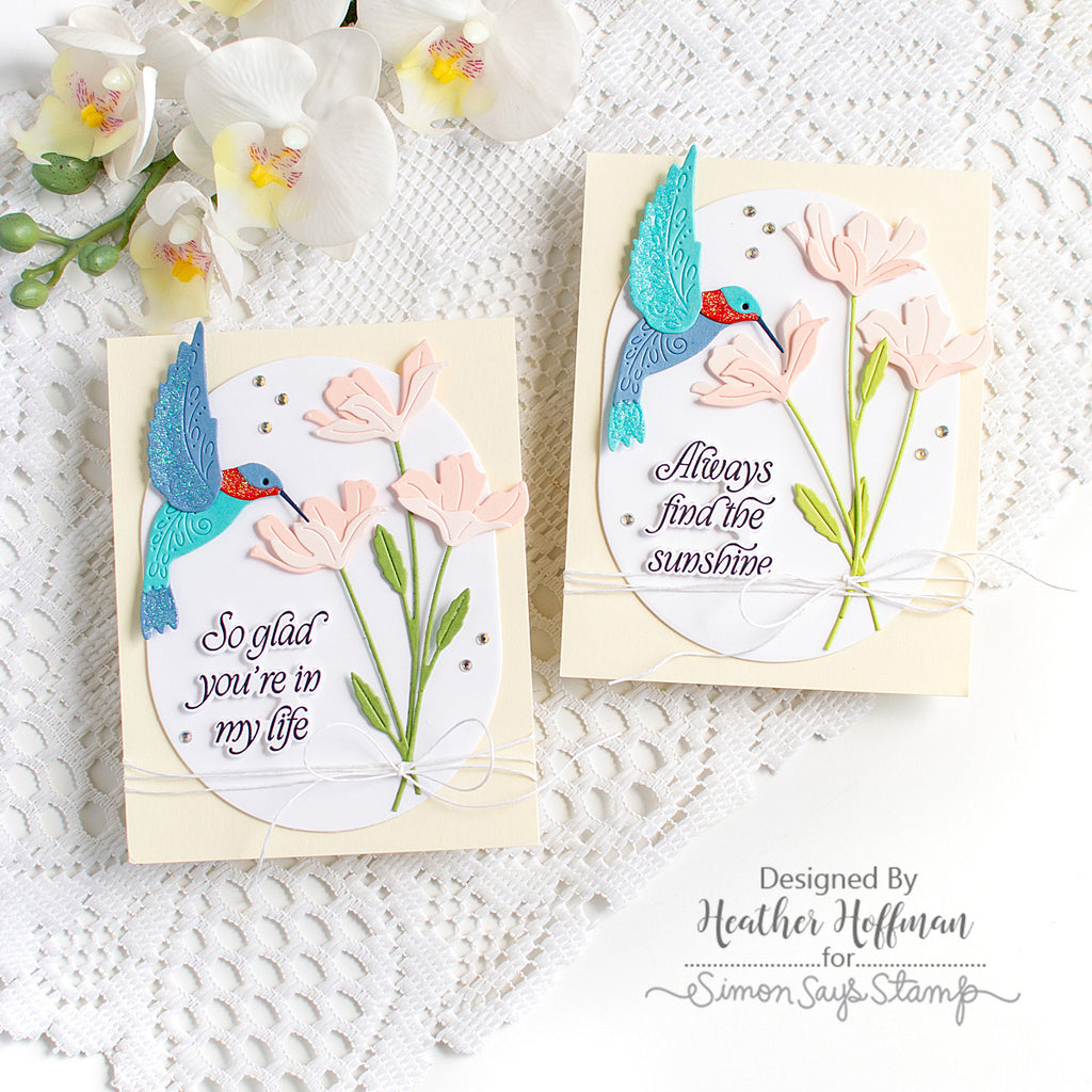Tonic White Blizzard Nuvo Glitter Drops 758N Hummingbird Cards | color-code:ALT04