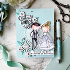 Simon Says Stamp To the Happy Couple Images Wafer Dies 1071sdc Celebrate Wedding Card | color-code:ALT04
