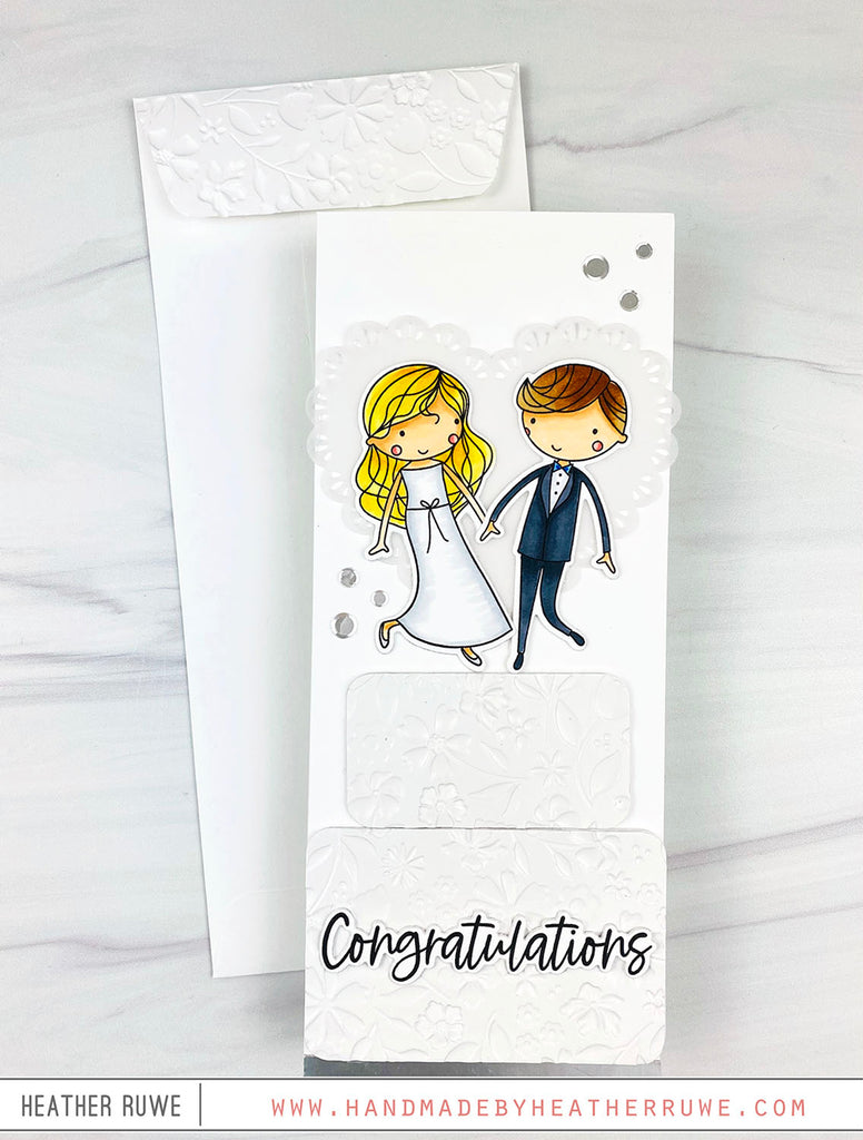 Simon Says Stamp To the Happy Couple Images Wafer Dies 1071sdc Celebrate Wedding Card