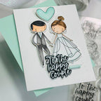 Simon Says Clear Stamps To the Happy Couple 2048ssc Celebrate Wedding Card