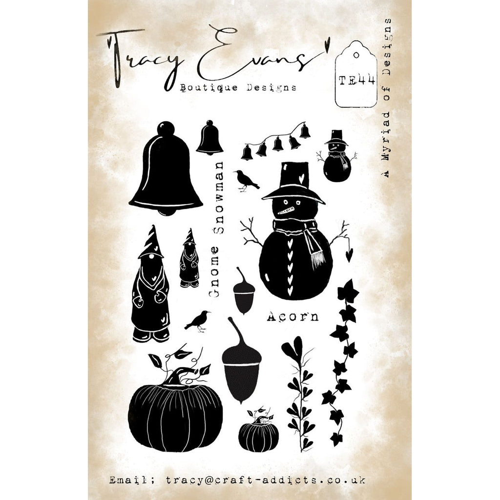 Tracy Evans Boutique Designs A Myriad of Designs A5 Clear Stamps te44