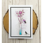 Tracy Evans Boutique Designs Alpha Florals A5 Clear Stamps te32 VASE
