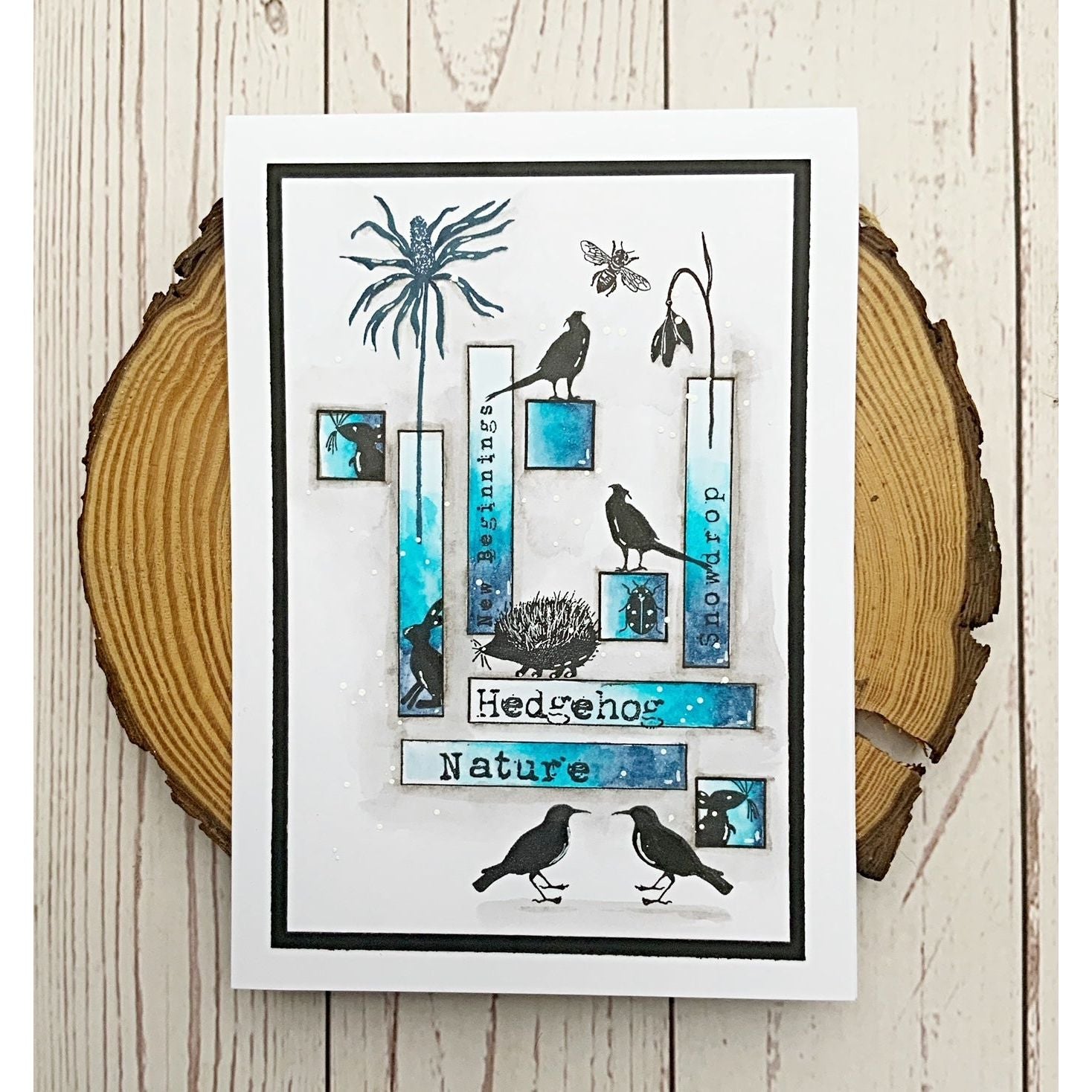Tracy Evans Boutique Designs Alpha Florals A5 Clear Stamps te32 nature
