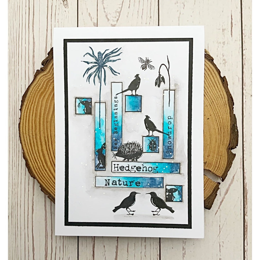 Tracy Evans Boutique Designs Alpha Florals A5 Clear Stamps te32 nature