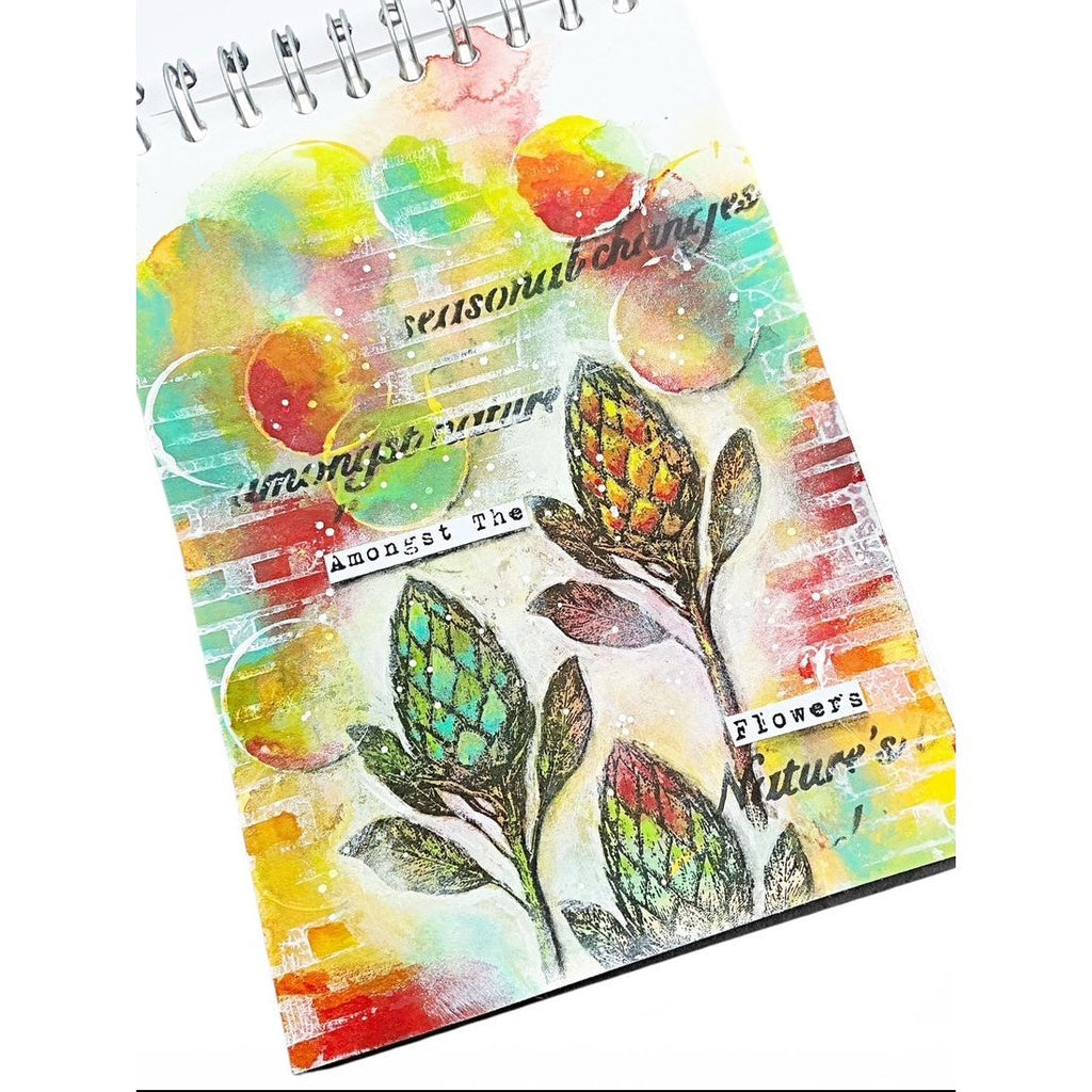 Tracy Evans Boutique Designs Amongst The Flowers A5 Clear Stamp Set te61 flowers
