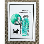 Tracy Evans Boutique Designs Beauty Surrounds Us Clear Stamps te56 dog