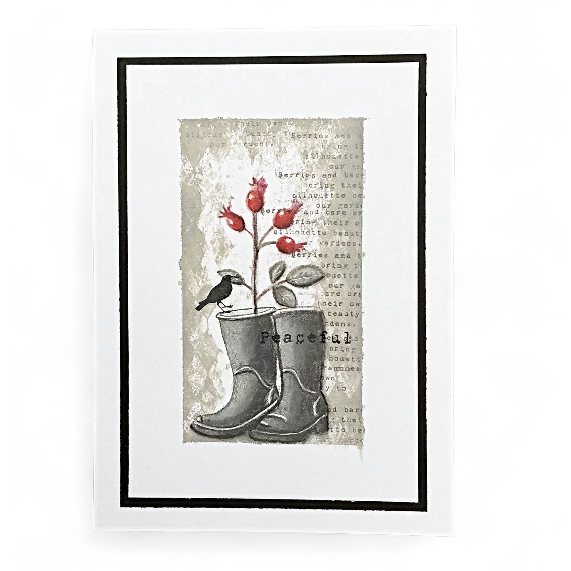 Tracy Evans Boutique Designs Berries A6 Clear Stamps te55 boots