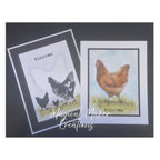 Tracy Evans Boutique Designs Cluck Snippet Stencil ss30 chicken