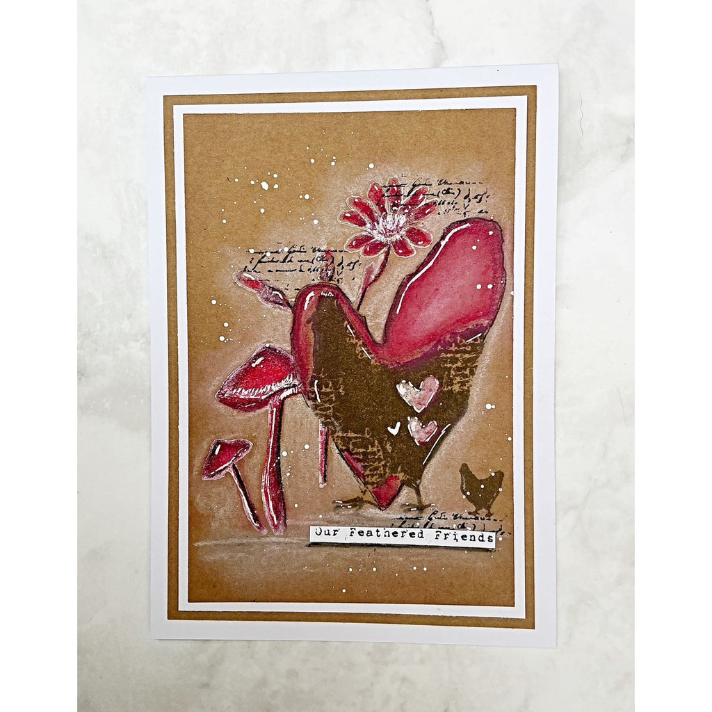 Tracy Evans Boutique Designs Feathered Friend A7 Clear Stamps te49