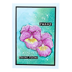 Tracy Evans Boutique Designs Feed Your Soul Clear Stamps te57 pansy