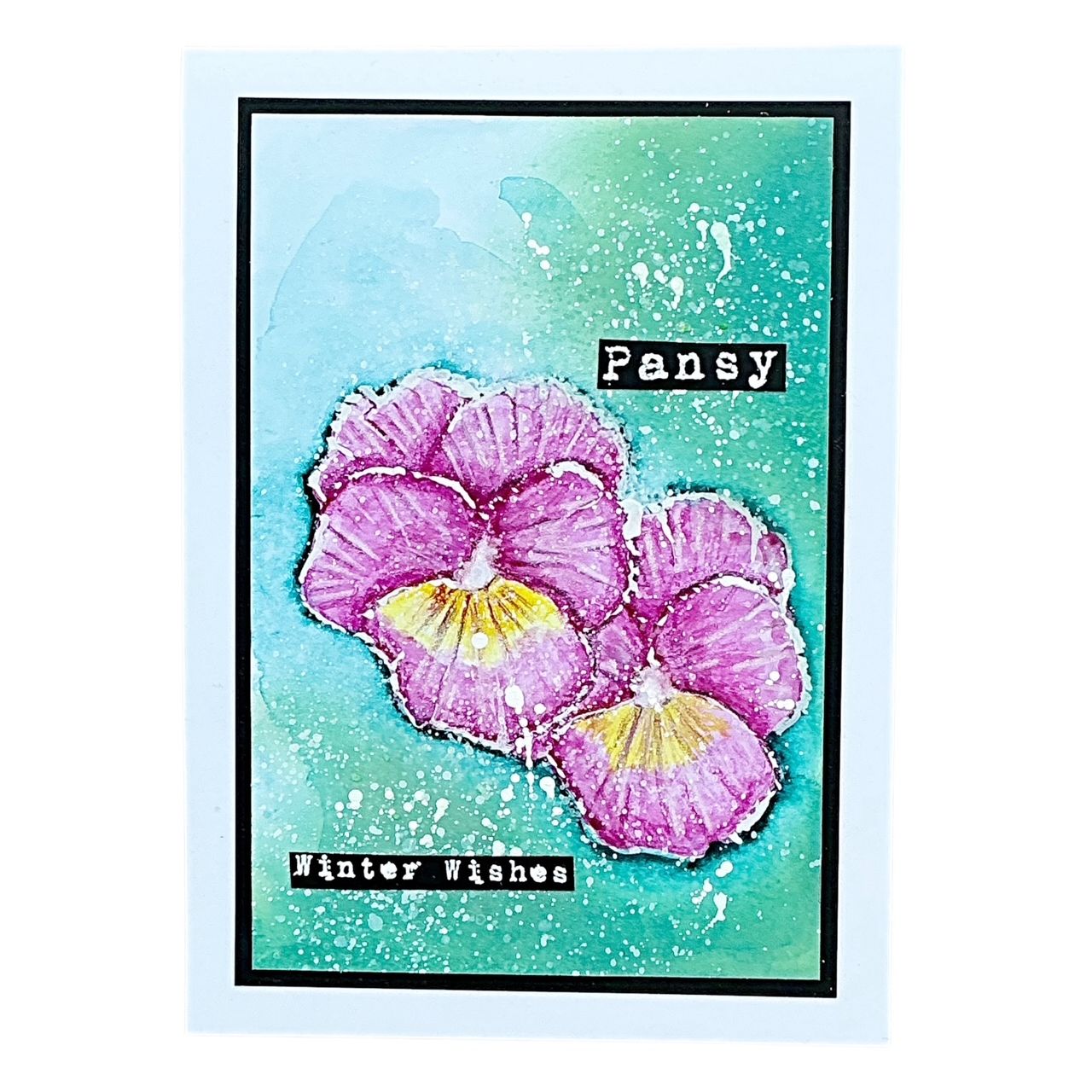 Tracy Evans Boutique Designs Feed Your Soul Clear Stamps te57 pansy